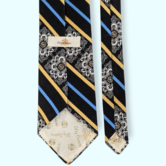 Vintage Oleg Cassini 100% Polyester Tie - Picture 3 of 6